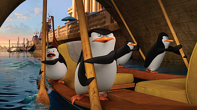 Szenenbild aus dem Film „Die Pinguine aus Madagascar“