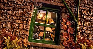Szenenbild aus dem Film „Shaun das Schaf - Spuk im Kürbisfeld“