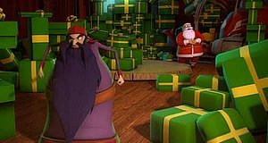 Szenenbild aus dem Film „Santa Claus und der Zauberkristall - Jonas rettet Weihnachten“