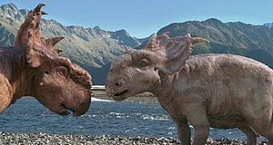 Szenenbild aus dem Film „Dinosaurier 3D – Im Reich der Giganten“