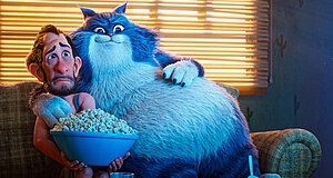 Szenenbild aus dem Film „Charlie der Superhund“ Szenenbild aus dem Film „Charlie der Superhund“