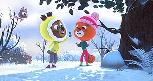 Szenenbild aus dem Film „Edmund und Luzie – Winterabenteuer“ Szenenbild aus dem Film „Edmund und Luzie – Winterabenteuer“