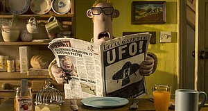 Szenenbild aus dem Film „Shaun das Schaf - UFO-Alarm“