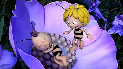 Szenenbild aus dem Film „Die Biene Maja – Ihre schönsten Gute-Nacht-Geschichten“