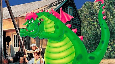 Szenenbild aus dem Film „Elliot, das Schmunzelmonster“