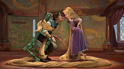 Szenenbild aus dem Film „Rapunzel - Neu verföhnt“