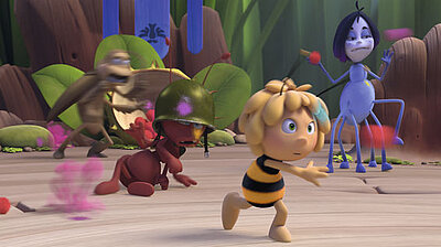 Szenenbild aus dem Film „Die Biene Maja 2 - Die Honigspiele“