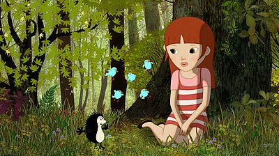 Szenenbild aus dem Film „Nina und das Geheimnis des Igels“