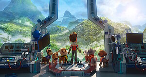 Szenenbild aus dem Film „Paw Patrol: Der Dino Film“ Szenenbild aus dem Film „Paw Patrol: Der Dino Film“