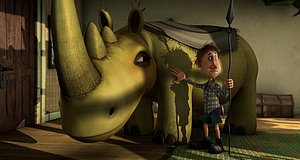Szenenbild aus dem Film „Otto ist ein Nashorn“