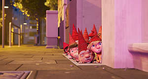 Szenenbild aus dem Film „Die Heinzels – Neue Mützen, neue Mission“