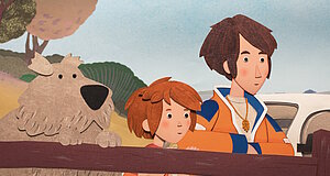 Szenenbild aus dem Film „Die Schatzsuche im Blaumeisental“ Szenenbild aus dem Film „Die Schatzsuche im Blaumeisental“