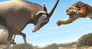 Szenenbild aus dem Film „Khumba - Das Zebra ohne Streifen am Popo“