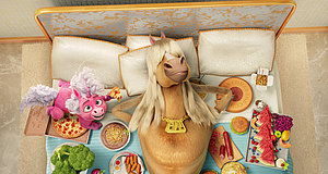 Szenenbild aus dem Film „Thelma, das Einhorn“