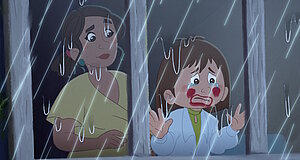 Szenenbild aus dem Film „Lotte und Totte“ Szenenbild aus dem Film „Lotte und Totte“
