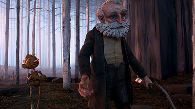 Szenenbild aus dem Film „Guillermo del Toros Pinocchio“