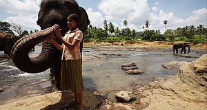 Szenenbild aus dem Film „Chandani und ihr Elefant“