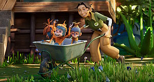 Szenenbild aus dem Film „Jazzy - Chaos im Regenwald“ Szenenbild aus dem Film „Jazzy - Chaos im Regenwald“