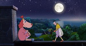Szenenbild aus dem Film „Lotte und das Geheimnis der Mondsteine“