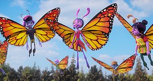 Szenenbild aus dem Film „Butterfly Tale - Ein Abenteuer liegt in der Luft“