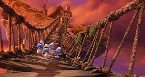 Szenenbild aus dem Film „Die Schlümpfe - Das verlorene Dorf“