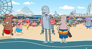 Szenenbild aus dem Film „Robot Dreams“