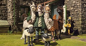 Szenenbild aus dem Film „Shaun das Schaf – Die Lamas des Farmers“