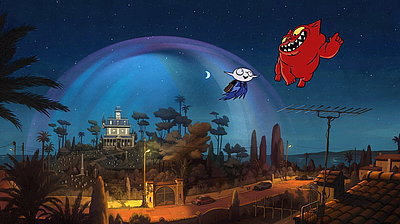 Szenenbild aus dem Film „Das große Abenteuer des kleinen Vampir“