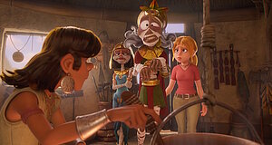 Szenenbild aus dem Film „Tad Stones und die Wunderlampe“ Szenenbild aus dem Film „Tad Stones und die Wunderlampe“