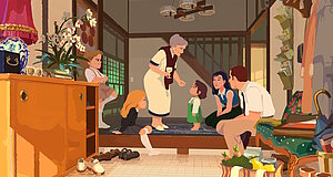 Szenenbild aus dem Film „Die kleine Amélie oder der Charakter des Regens“