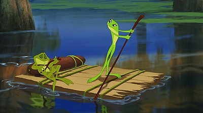 Szenenbild aus dem Film „Küss den Frosch“